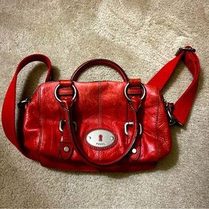 Red Fossil crossbody